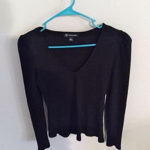 Women's black long sleeve sweater